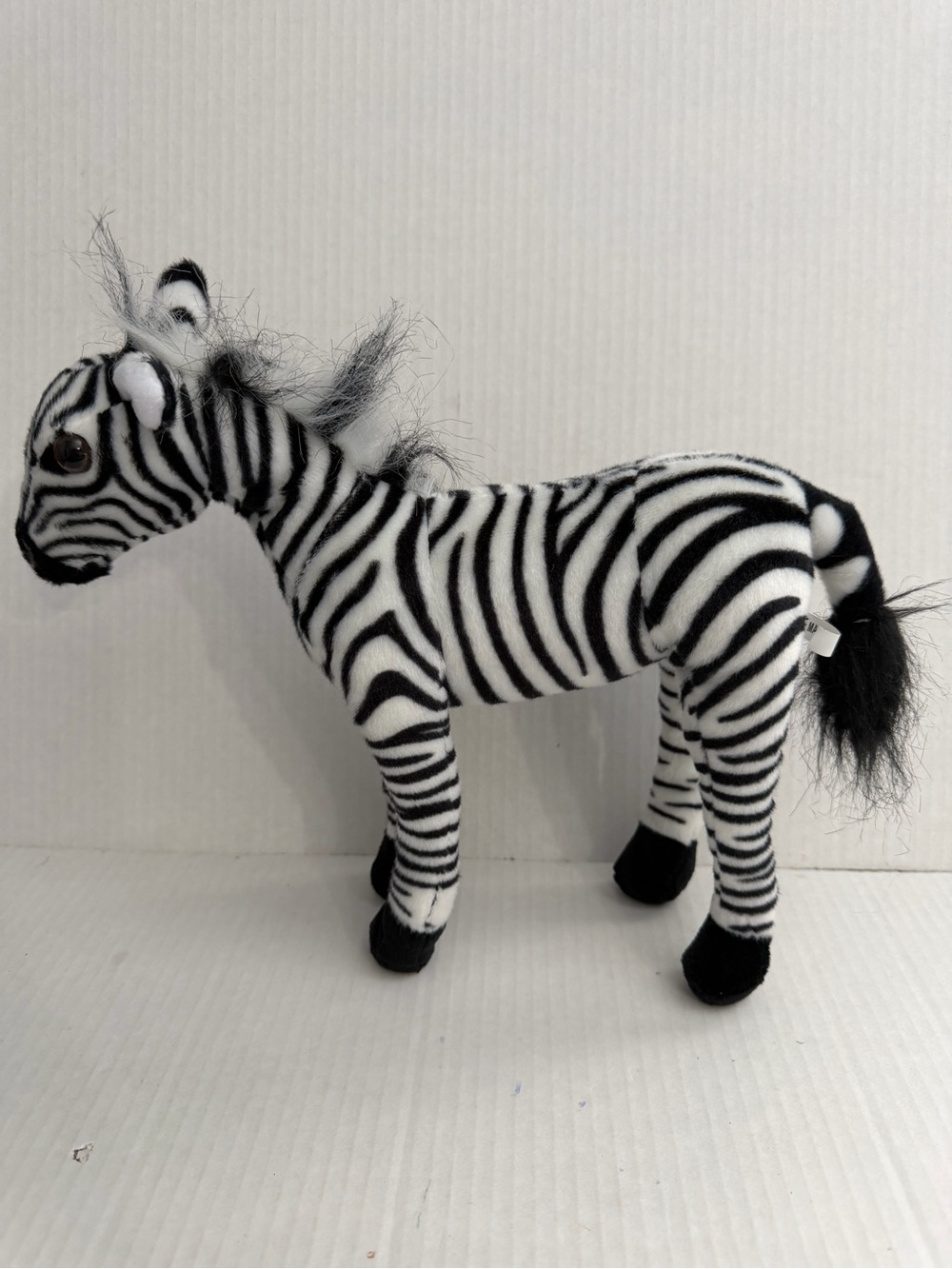 Tigerhart Zebenjo the Zebra Standing Black & White Zebra Plush - Picture 5 of 6